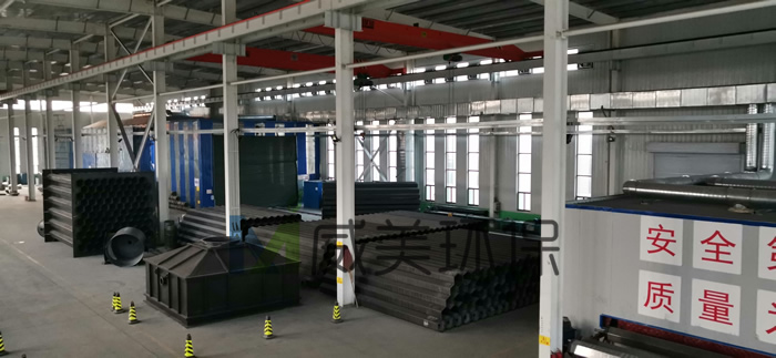 威美玻璃鋼陽(yáng)極管生產(chǎn)車(chē)間